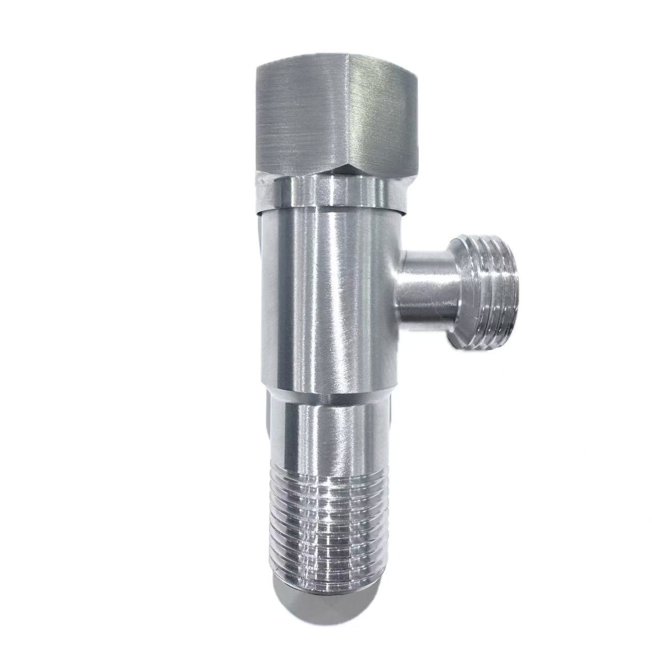 Brushed аз пӯлоди зангногир ҳаммом кунҷи клапан Brushed аз пӯлоди зангногир ҳаммом кунҷи клапан