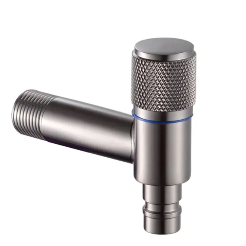 Клапани таваққуфи мошини ҷомашӯии васеъшудаи Knurled Knurled Клапани таваққуфи мошини ҷомашӯии васеъшудаи Knurled Knurled