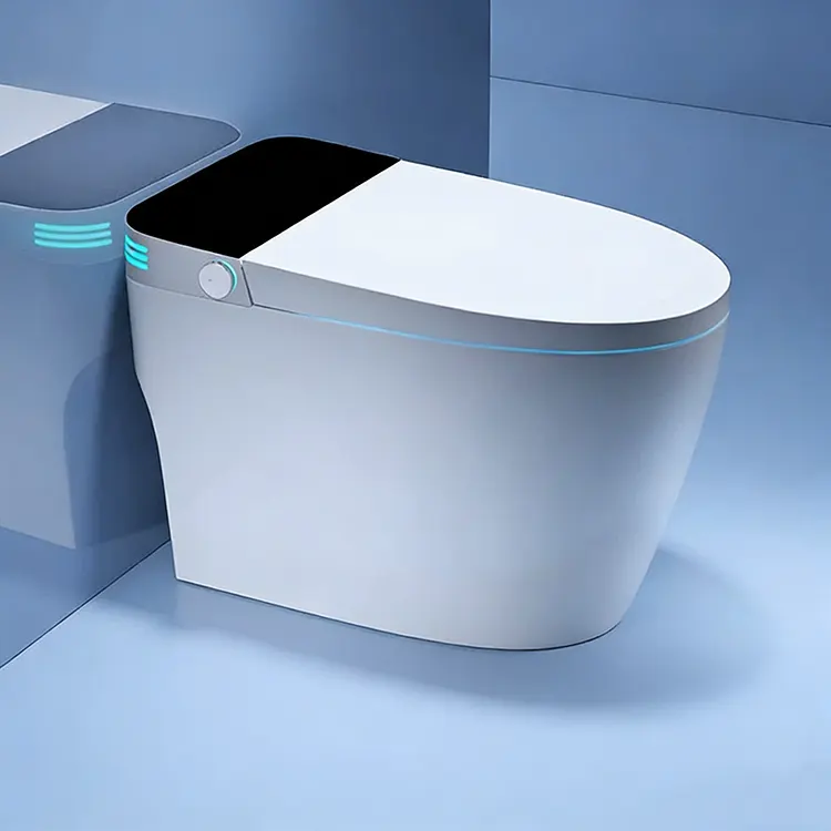 Дисплейи рақамии LED худкор зарф Flip-Top кафк сипари Siphon Smart ҳоҷатхона